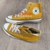 CONVERSE mới Converse tất cả các ngôi sao giày cao cổ màu vàng cổ điển và giày cao cổ nữ 164932C - Plimsolls