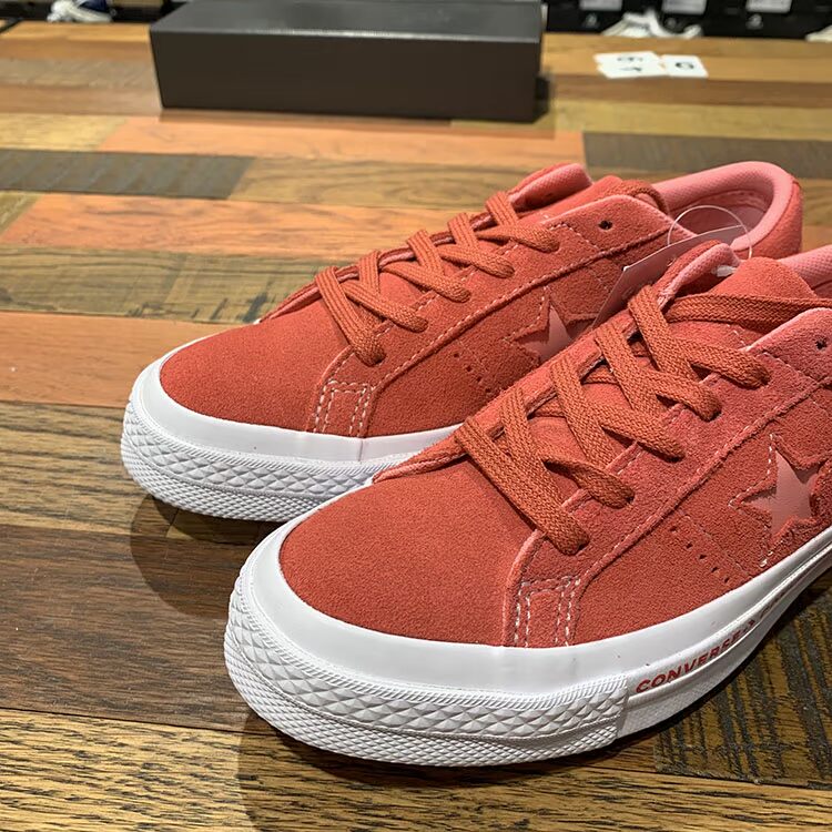 Converse mới một ngôi sao đầy màu sắc cỏ xanh chuỗi logo logo lông cắt thấp giày thông thường 159816C - Dép / giày thường giày thể thao trẻ em