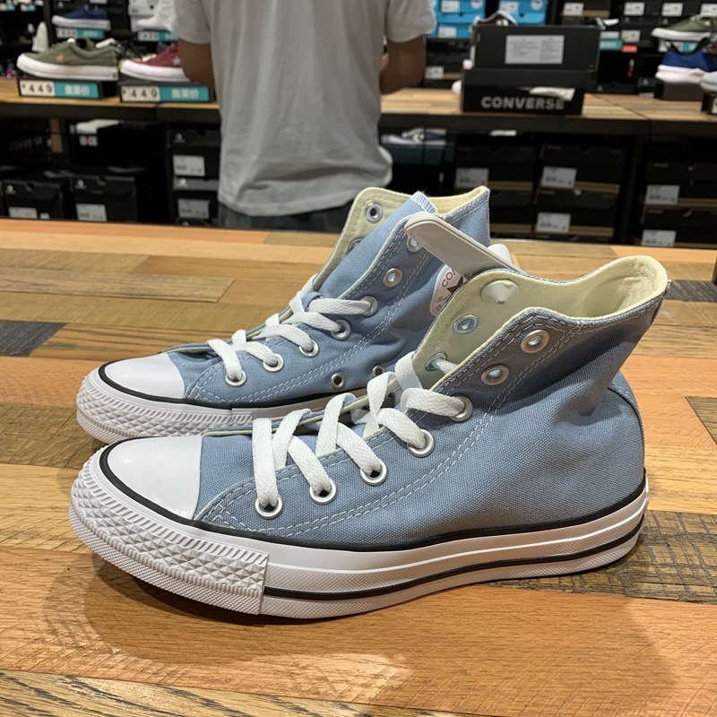 Converse Mùa hè mới tất cả các ngôi sao màu rắn cổ điển cao và giày nữ thoáng khí 162114C 161417C - Plimsolls