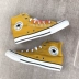 CONVERSE mới Converse tất cả các ngôi sao giày cao cổ màu vàng cổ điển và giày cao cổ nữ 164932C - Plimsolls Plimsolls