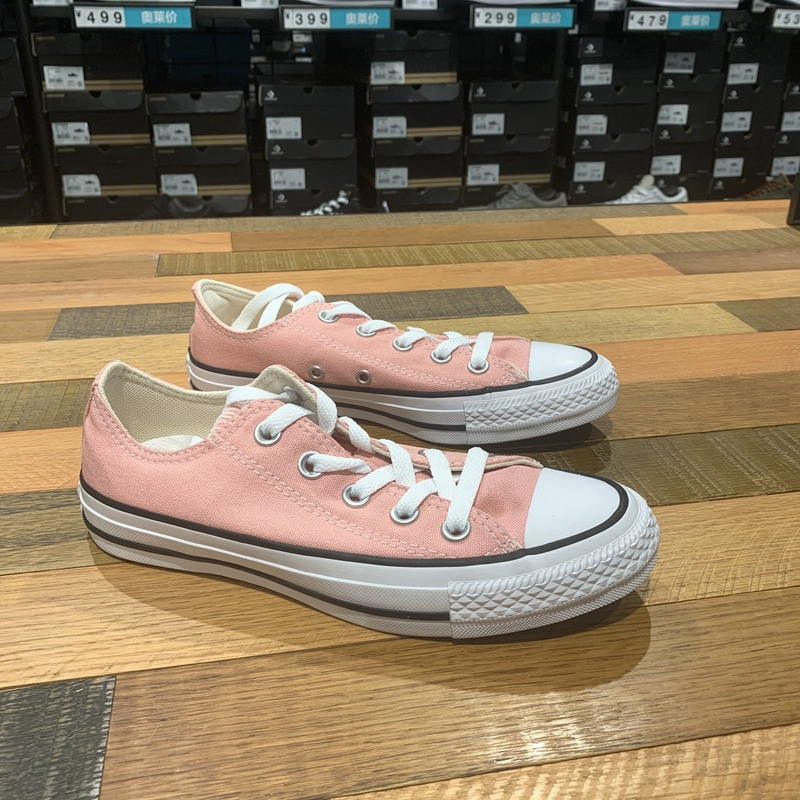 Converse mùa xuân và mùa thu mới All Star solid top giày vải đế thấp giày nam và nữ giản dị 164936C164938C - Plimsolls