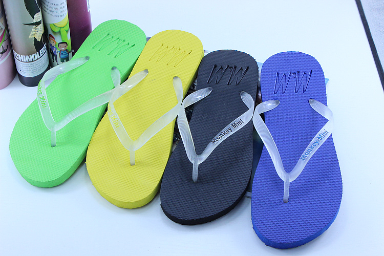 Ánh sáng ban đêm vài flip- flops sáng bóng dép nam giới và phụ nữ thời trang dép đi trong nhà bãi biển giày mới dép quai ngang adidas