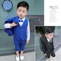 2 Boys autumn dress British small suit 3 Childrens vest three-piece suit 5 Spring and autumn 4-year-old boy 7 Flower girl suit 6