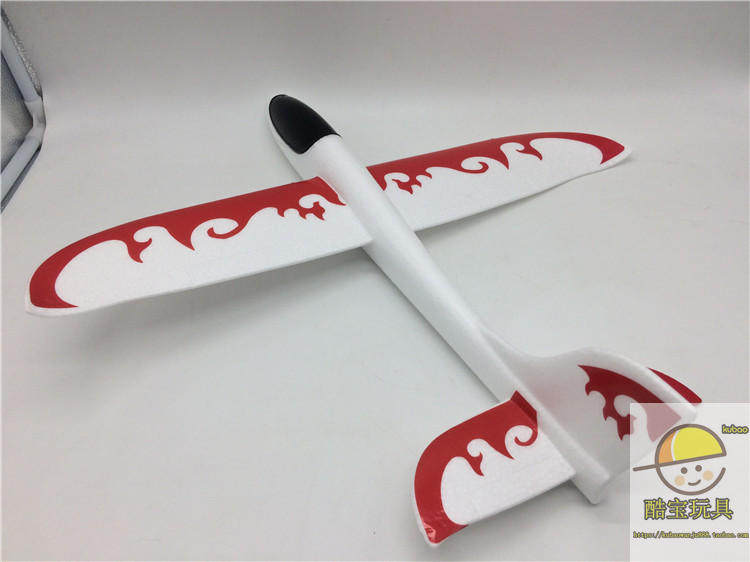 Фрисби 手抛飞机泡沫飞机滑翔机贴花贴纸飞机火焰飞机飞得远投掷儿童玩具 628