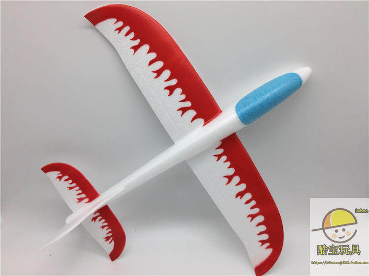 Фрисби 手抛飞机泡沫飞机滑翔机贴花贴纸飞机火焰飞机飞得远投掷儿童玩具 628