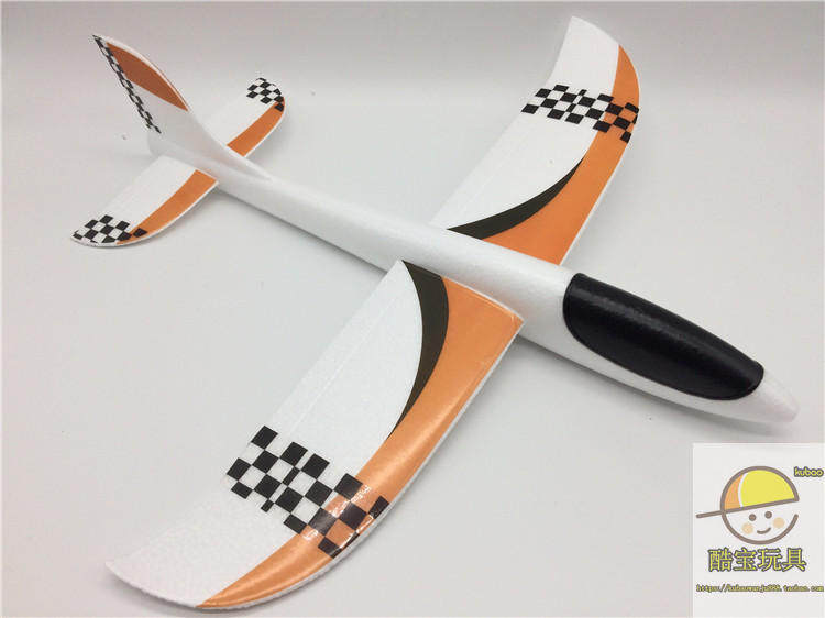 Фрисби 手抛飞机泡沫飞机滑翔机贴花贴纸飞机火焰飞机飞得远投掷儿童玩具 628