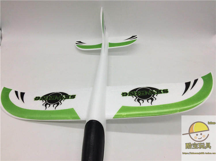 Фрисби 手抛飞机泡沫飞机滑翔机贴花贴纸飞机火焰飞机飞得远投掷儿童玩具 628