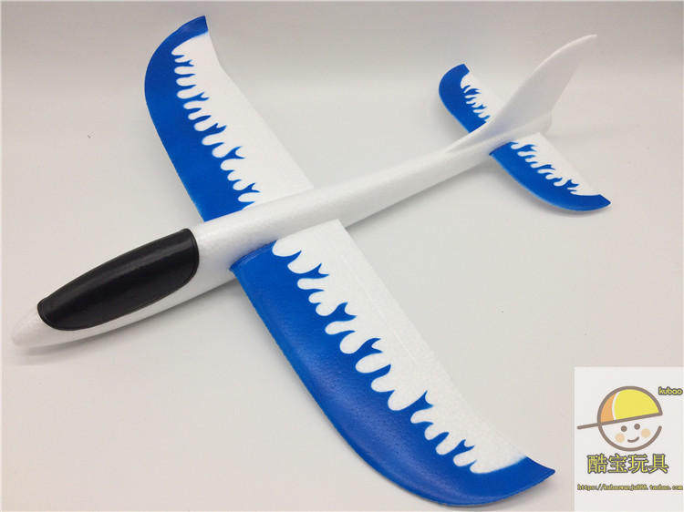 Фрисби 手抛飞机泡沫飞机滑翔机贴花贴纸飞机火焰飞机飞得远投掷儿童玩具 628