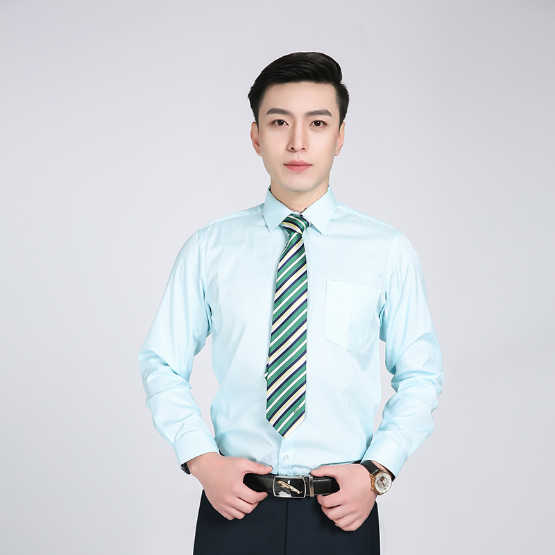China Post New Style Work Uniform Shirt for Men, Blue Long-Sleeve Shirt for Savings Banks, Post Office Workwear for Spring and Summer China Post New Style Work Uniform Shirt for Men, Blue Long-Sleeve Shirt for Savings Banks, Post Office Workwear for Spring and Summer