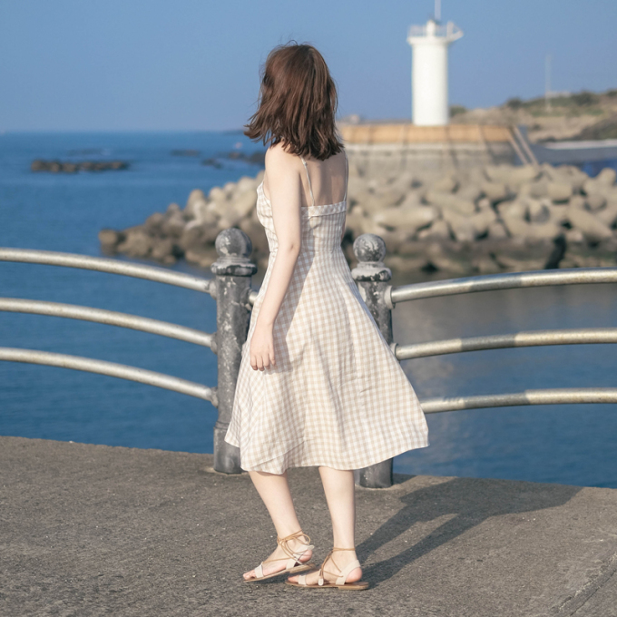 连衣裙夏吊带裙(6)