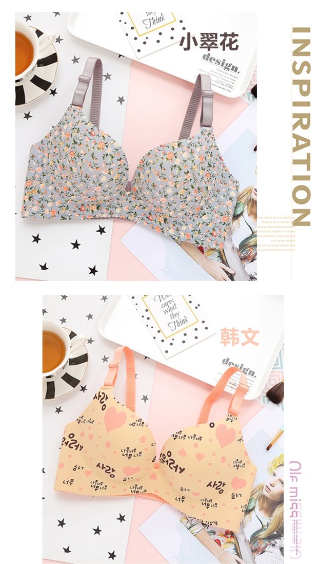 Không áo ngực vòng thép, một mảnh, không dấu vết, đồ lót V sâu gợi cảm, tiểu thư, áo ngực nhỏ có thể điều chỉnh dày áo lót mỏng