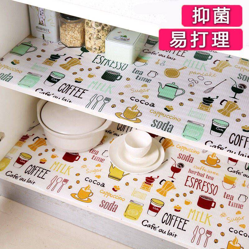 Cabinet interior sticker drawer paper pad household wardrobe glue-free non-stick cabinet bottom cloth overall cabinet waterproof multi-purpose