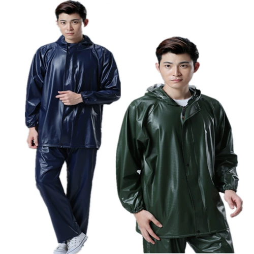 Эластичный раздельный комплект из ПВХ, дождевик, дорожные штаны для взрослых, большой размер