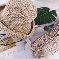 Hook hook hat silk thread Summer light body thick ice silk thread Shading woven hollow thread Handmade hook wrap thread Hook shoe thread