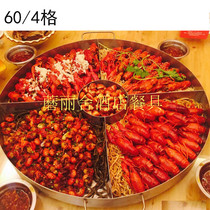 Lobster plate seafood big coffee plate seafood pan platter lobster banquet custom round creative commercial restaurant restaurant plate