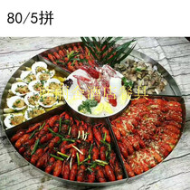 Lobster big coffee plate seafood big coffee plate crayfish platter lobster banquet custom round creative plate seafood pot