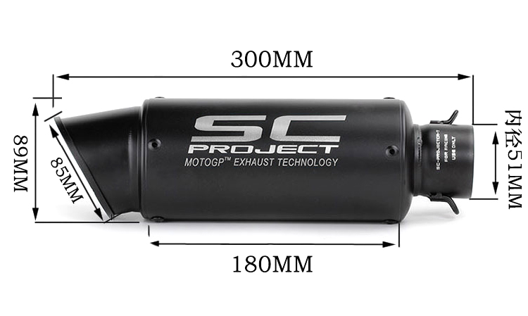 Z900 xe máy thép không gỉ Kawasaki Z900 phần giữa ống xả xe thể thao sửa đổi SC chiên ống xả đường phố - Ống xả xe máy làm pô xe máy
