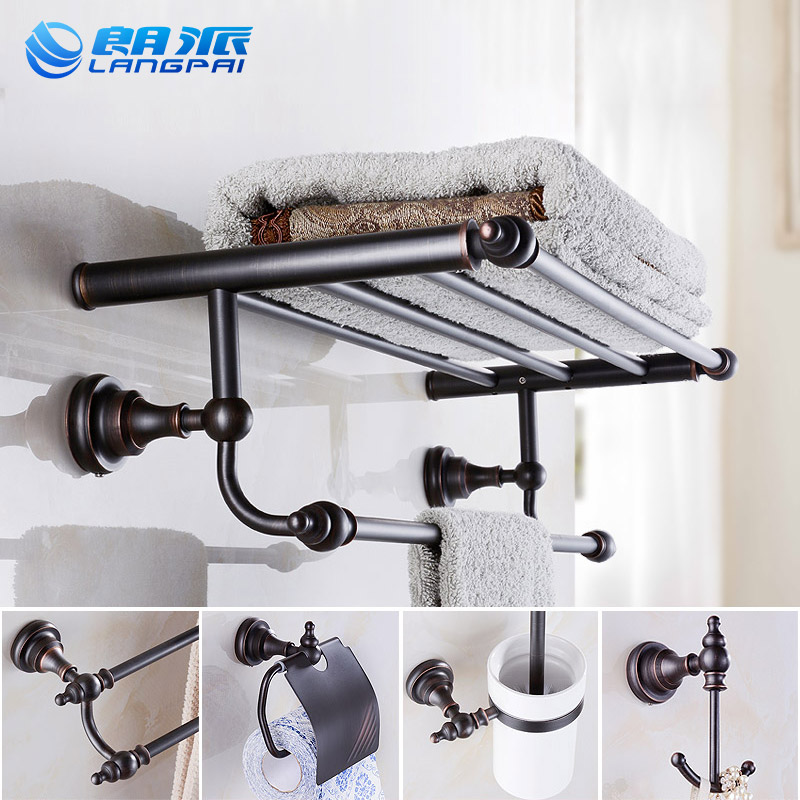 Black bronze towel with antique bathroom rack with bathroom fitted with bathroom hardware hanging towel
