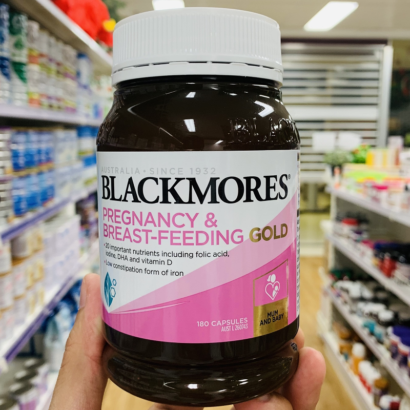 Hwan tours Australia Blackmores pregnant women gold BM Folic Acid 180 DHA Nutrient Complex Vitamin