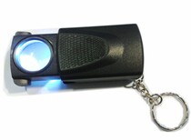 45x21mm 45x Magnifier with LED light MG21008-A High power jewelry identification pull-out Portable small Magnifying Glass