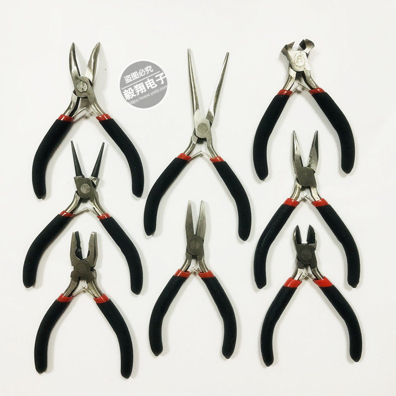 4 5 inch mini pliers Pointed mouth pliers Curved mouth pliers Needle mouth pliers oblique mouth pliers Flat mouth top cutting pliers Electrical pliers