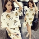 Đồ ngủ nữ mùa hè phụ nữ mùa hè ngắn tay hai mảnh phù hợp dễ thương tươi ngọt học sinh mặc giản dị