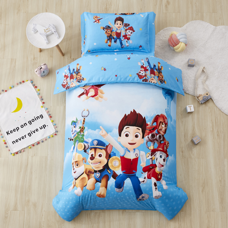 Wang Wang Guili Dali Kindergarten Enrollment Quad 3 Pieces of Pure Cotton Children Nap Special Baby Cots