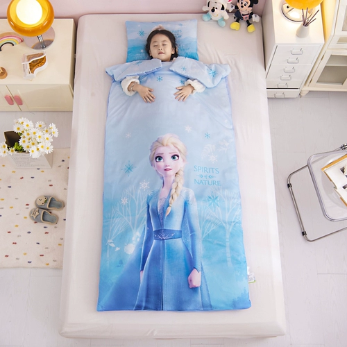 Детский спальный мешок для принцессы, хлопковое детское одеяло для путешествий, принцесса Эльза, «Холодное сердце»