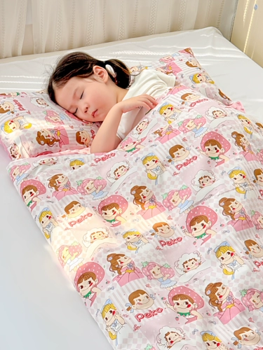 Хлопковый детский спальный мешок, защитное зимнее одеяло, съёмный пододеяльник, свободное движение для ног, подходит для подростков