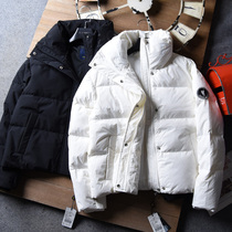 Autumn and winter ladies solid color loose fluffy simple fashion 90 white duck down jacket 5668-8000