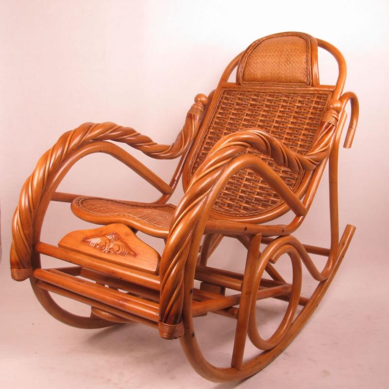 Nhà máy quà tặng ngày của cha Đặc biệt trực tiếp Đồ nội thất mây Ghế mây Rocking Wicker Ghế trong nhà Vườn mây Ghế xích đu - Bàn ghế ngoài trời / sân bàn ghế ban công chung cư