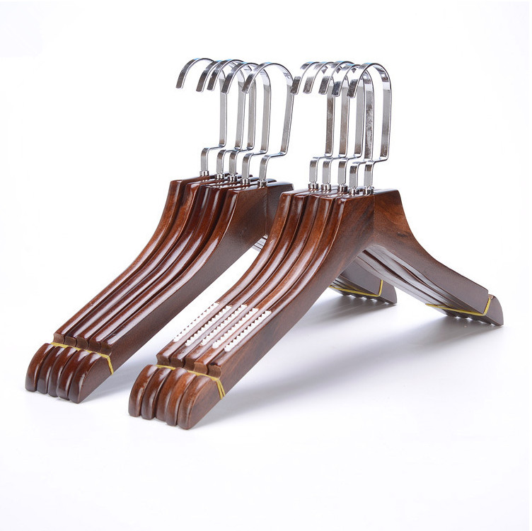 Retro Solid Wood Clothes Hanger Clothing Clothes Hanger Pants Clip Imitation Ancient Clothes Rack Clothing Display Rack Women Clothes Hangers