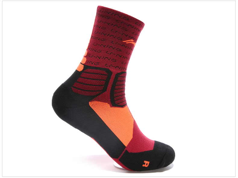 Li Ning vớ bóng rổ độ ẩm wicking vớ thể thao trong vớ thở và khô nhanh đào tạo vớ dày ấm khăn vớ size tất adidas