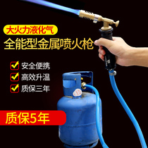 Oxygen-free liquefied gas flame gun Gas welding gun Air conditioning copper pipe Aluminum pipe Iron welding tools High temperature welding gun Household