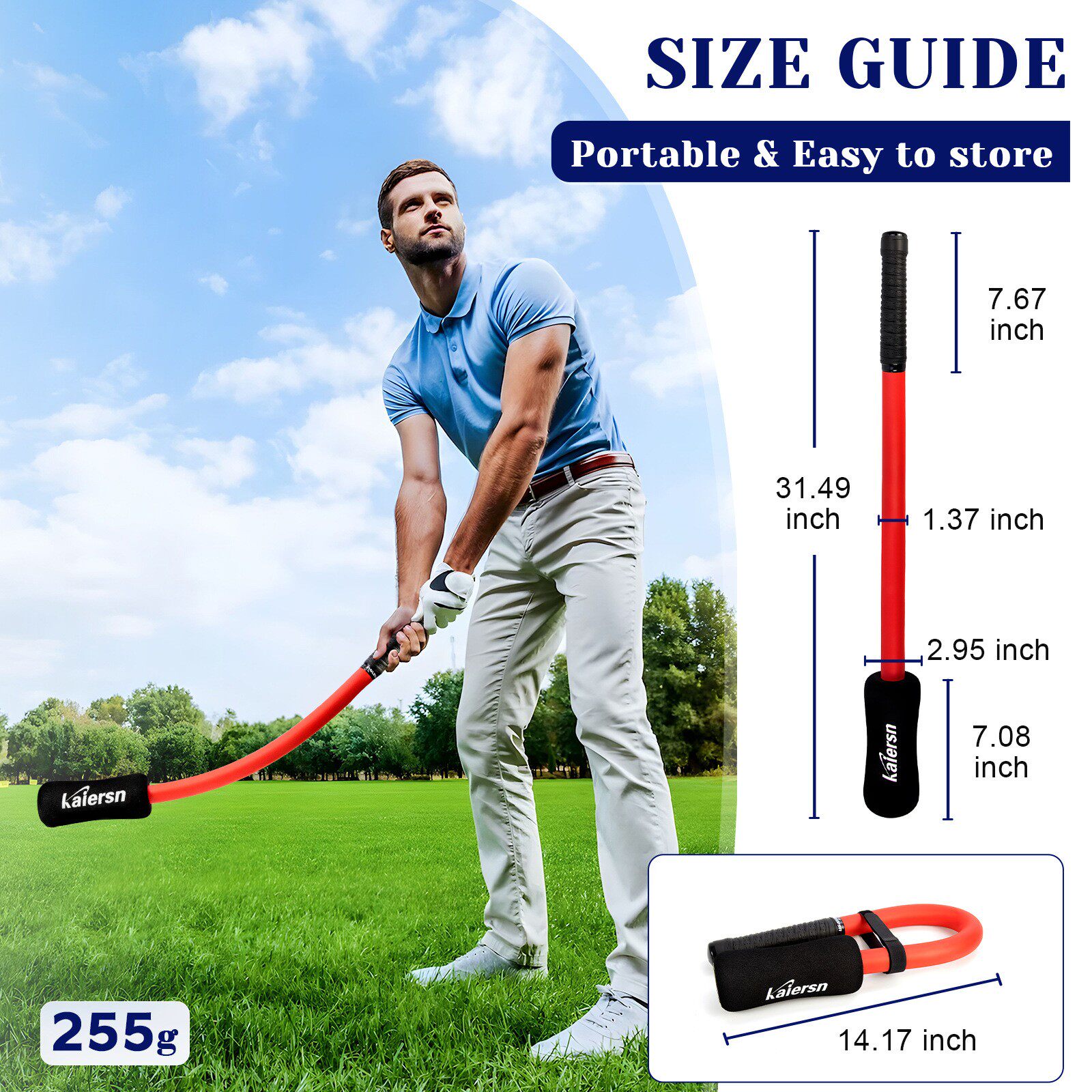 Practice Stick Golf swing training tool 💪 - 18tee swing practice stick gol warm-up ...