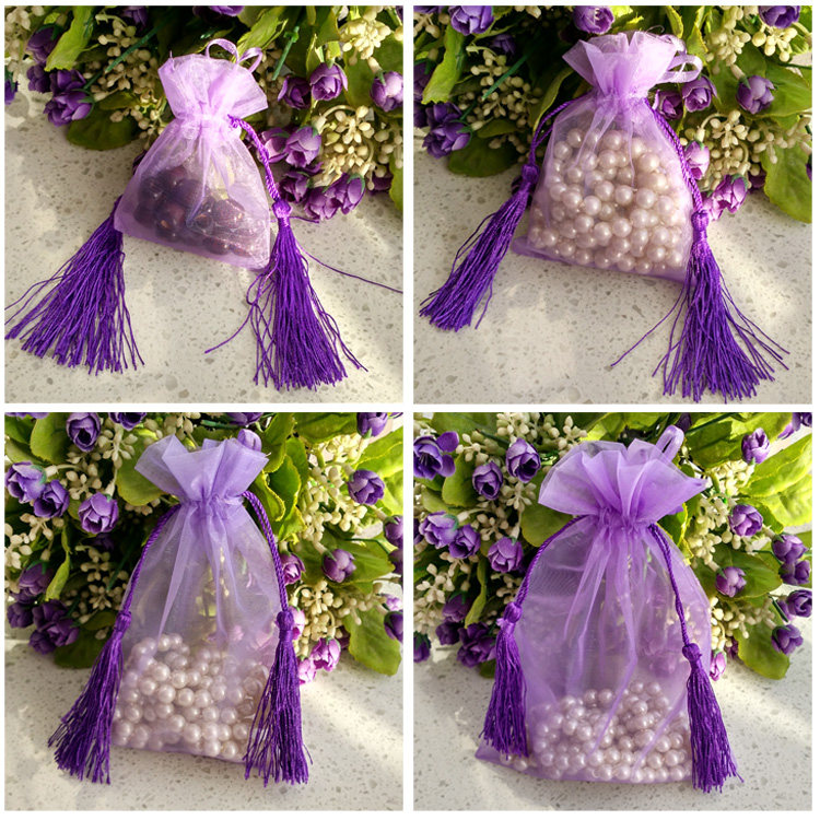 Upscale Stream Suquet pockets Size Number Multi-color encrypted yarn Festive Sugar Delight with Egg-shaped Clothing Mask Gift Yarn Bag