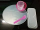 Mặt nạ tảo Khuôn khay sử dụng nhiều lần Mô hình công cụ silicone pha lê để làm khay mặt nạ trái cây và rau quả tự làm bằng tay - Các công cụ làm đẹp khác