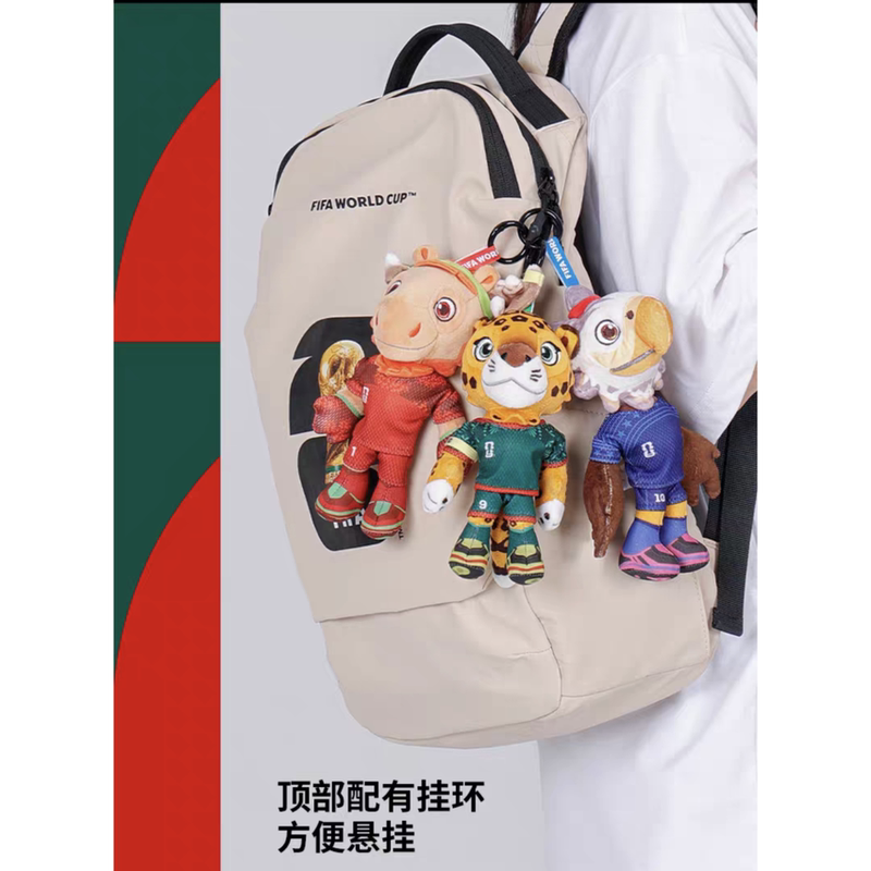 Official Authentic Fifa 2026 World Cup Mascot Cute Plush Doll Bag Pendant