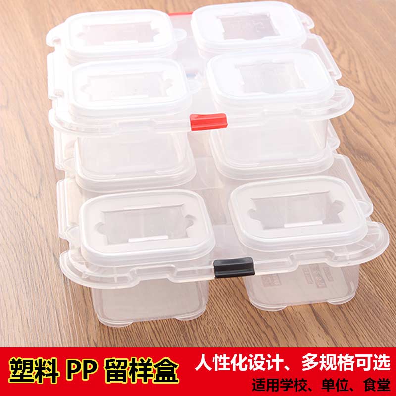 Mini Food Refreshment Box Transparent Sealed Kindergarten Attendee Box Canteen Dining Room can be inserted with Labeling Food Box Special