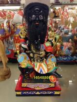  Zhang Gongfa Lord God Statue Zhang Shengjun Taoist God Statue Wood carving God Statue Decoration 46cm