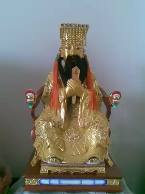 Woodcarving Buddha statues custom-made Taoist statues custom camphor wood Jade Emperor 40CM