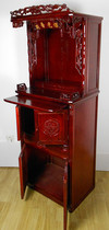 Buddha church supplies solid wood Buddhist shrine vertical cabinet hanging cabinet set Cabinet Cabinet