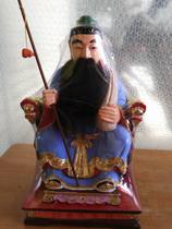 LAI COMMONER FAIRY MASTER statue Taoist statue custom-made commoner first master incense CAMPHOR wood carving pure hand carving 30CM