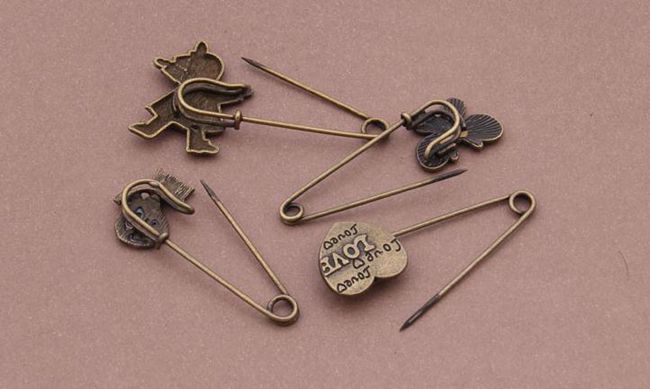 Broche en Alliage argent plaqué or - Ref 1176318 Image 10