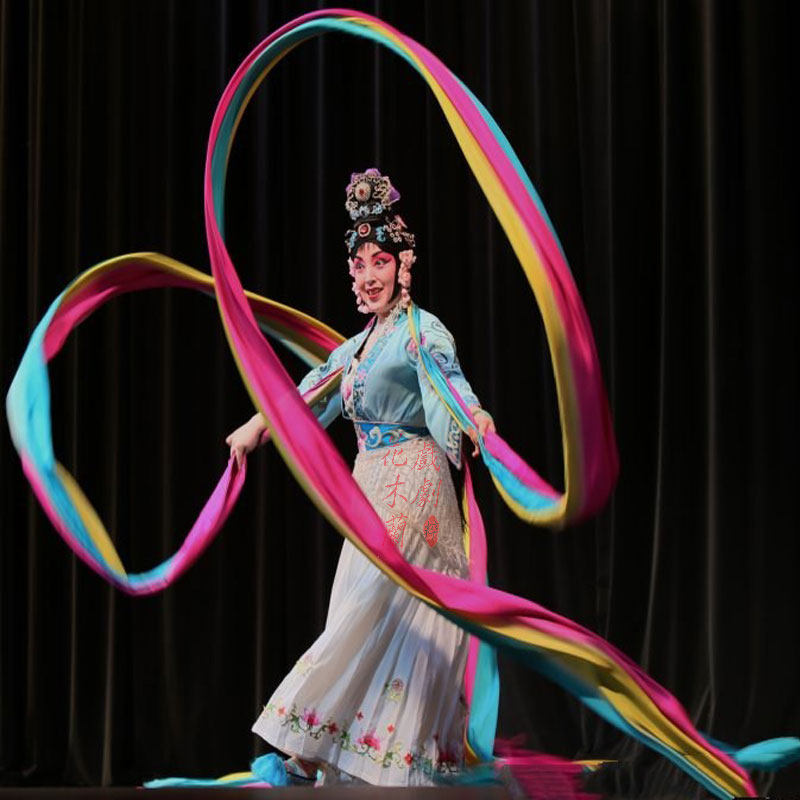 Dance colorful silk Dunhuang dance Feitian dance goddess scattered flower dance special silk colorful long thick practice long silk