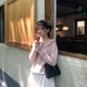 Pho mát thỏ tự chế Hàn Quốc cô gái ngọt ngào màu búp bê cổ áo len áo len áo khoác nữ sinh viên ao khoac len