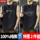 ຝ້າຍ 100% ອາເມລິກາ retro sleeveless ເສື້ອທີເຊີດ summer ຊາວຫນຸ່ມ hurdle ກິລາ vest ພິມ waistcoat ແຂນສັ້ນ trendy 26