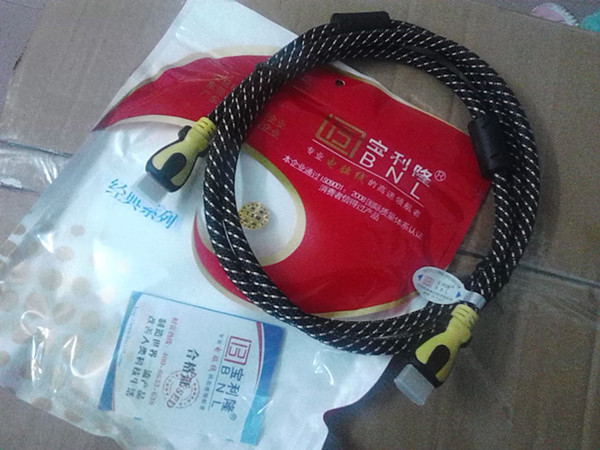 Premium high-definition Paulilon HDMI line pair wiring gilded head copper core TV connection line 1 5 m 3 5 10 m