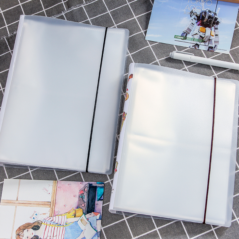 Jingjing custom two-stage fixed page storage book A6 stickers poor tour postcard transparent storage book 6 inch G2-S second generation
