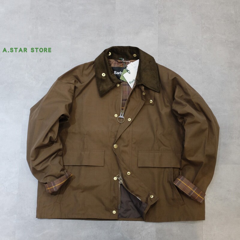 (A.Star)~Barbour for Fs Ultra-Quality Waterproof Shell British Plaid Loose-Fit Short Jacket